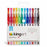 KINGART 400-12 Glitter Rollerball Gel Pens, 12 Sparkling Colors with Soft-Grip Comfort, XL Ink Cartridge - More Ink, Great for All Ages, Writing, Coloring, Doodling, Scrapbooking, Journaling & More