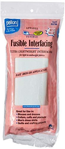 Pellon, White, PLF36 Ultra Lightweight Fusible Interfacing, 15" x 3 Yards, Package