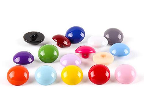 80pcs Colorful Mushroon Shape Bead Cap Half Ball Buttons for Crafting Sewing Scarpbooking Scarf and Clothes (Color -12.5mm -80PCS)
