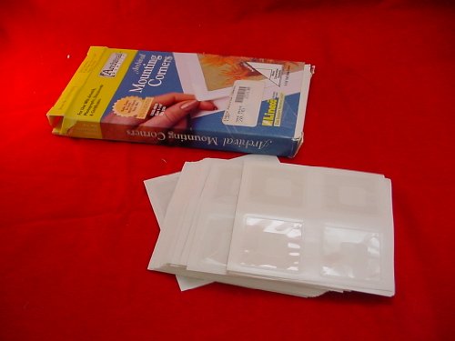 Lineco Self-Adhesive Polypropylene Mounting Corners - 1.25" Clear (250/Pkg.)