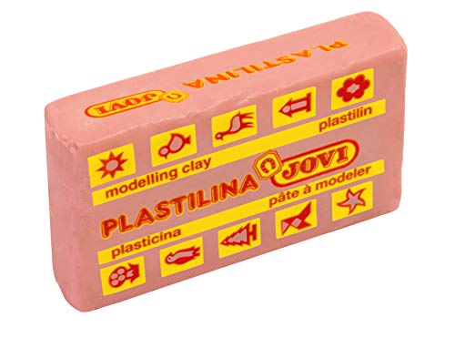 Jovi - Box of 100% Vegetable-Based plasticine, 30 Tablets of 50 Grams, Flesh-Colored, Gluten-Free (7008)