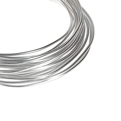 Tenn Well 3mm Aluminum Craft Wire, 50 Feet 9 Gauge Bendable Anodized Metal Wire for Sculpting, Jewelry Making, Armature Making, Wire Weaving and Wrapping