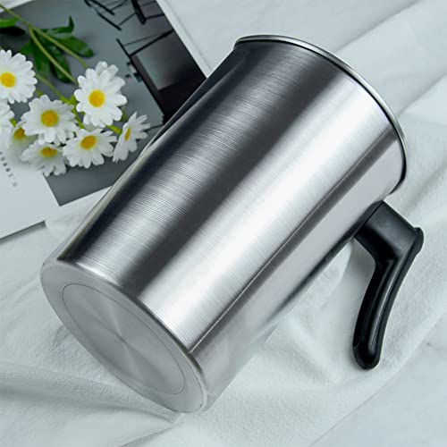 AGLARY Candle Making Pouring Pot, Double Boiler Aluminum Candle Wax Melting Pitcher，Holds for 4 Pounds Wax，with Heat-Resistant Handle and Dripless Pouring Spout,Wax melt containers，3L