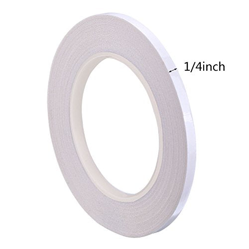 Quilting Tape Wash Away Tape 1/4 Inch by 22 Yard Double Sided No Sewing Hem Tape Fabric Tape for Pants Cloth DIY (1 Roll)