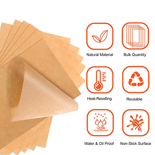 BABORUI 100Pcs Polymer Clay Baking Paper, Reusable Greaseproof Paper Polymer Clay Tools, Non-Stick Clay Oven Bake Liner Mat for Polymer Clay Cutters DIY Polymer Clay Craft