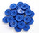 GANSSIA 1 Inch (25mm) Dark Blue Color Buttons Sewing Flatback Button for Sewing Pack of 50 PCS
