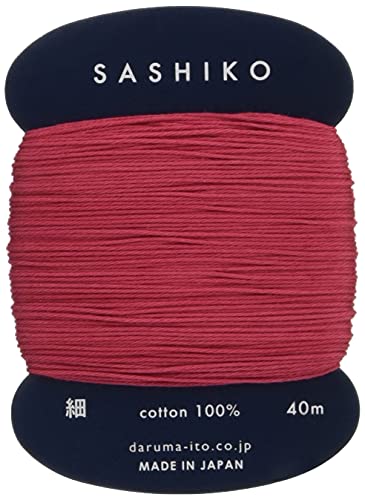 Yokota Daruma Sashiko Thread Single and Variegated Color (Madder, Thin 40M Card)