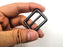 SBest 12pcs 25mm Zinc Alloy Slider Tri-Glide Buttons Webbing Strap Tri Glide Adjustable Buckle Fasteners for Strap Keeper Leathercraft Bag Belt Bags DIY Accessories (1 inch, Gunmetal)
