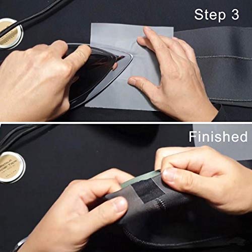 Wetsuit Repair Tape Iron-On Seam Sealing Waterproof Patch for Neoprene (Black, 5M)