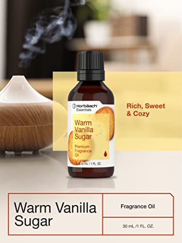 Warm Vanilla Sugar Fragrance Oil | 1 Fl Oz (30 mL) | Premium Grade | for Diffusers, Candle and Soap Making, DIY Projects & More | by Horbaach