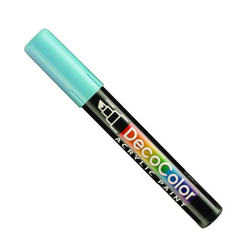 Uchida Marvy Deco Color Chisel Tip Acrylic Paint Marker Art Supplies, Light Blue