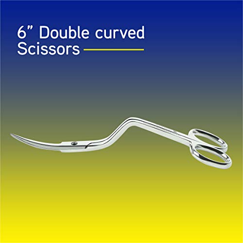6 Inch Double-Curved Machine Embroidery Scissors from ThreadNanny