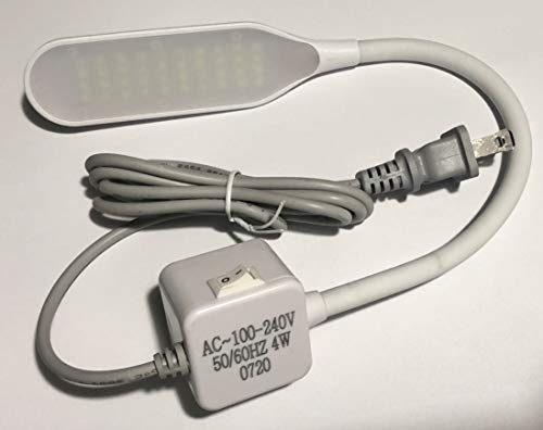 Led Light 110v Working Gooseneck Lamp Magnetic Mounting Base for Home or Sewing Machine (led-40)