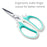 Beaditive Multipurpose Craft Scissors - High-Leverage Crafting Scissors with Sharp Carbon Steel Blades - Ergonomic Sewing Scissors for Heavy Duty Projects - Safe Office, Scrapbook, Leather Scissors