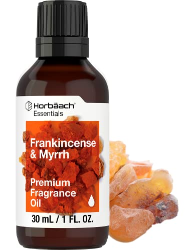 Frankincense & Myrrh | 1 fl oz (30ml) | Premium Grade Fragrance Oil | for Diffusers, Candle and Soap Making, DIY Projects & More | by Horbaach