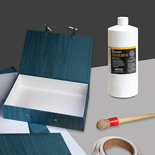 Lineco Neutral pH Adhesive, Archival Quality Acid-Free PVA Buffered Adhesive Dries Clear Flexible, 1 Quart, Ideal for Paper Board Framing Collage Crafts Bookbinding