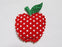 YYCRAFT Pack of 50 Red 1.5" Dots Padded Apple Christmas Decorations X Mas Appliques