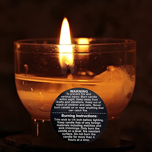 1000pcs Candle Warning Labels,1.5inch Candle Jar Container Stickers, Candle Safety Stickers for Candle Making DIY Candle Jars, Black
