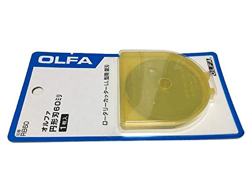 OLFA 60mm Tungsten Tool Steel Rotary Blades,Set of 5 [Japan Import] (60mm)