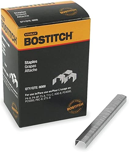 Bostitch STCR50193/8-5M Power Crown Heavy Duty Staples (5000 Pack), 7/16" x 3/8"