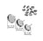 240Pieces 8mm Stud Earring with Post Kit 120Pcs Stainless Steel Blank Stud Earring and 120Pcs Earring Safty Back for Earring Making Findings DIY Jewelry (9849-8mm)