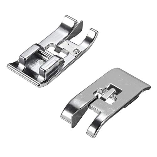 3pcs Sewing Machine Presser Foot Set of 1/4 inch Quilting Patchwork Presser Foot, Stitch in Ditch Foot and Overcast Presser Foot for Most Low Shank Snap-On Singer, Brother Sewing Machines