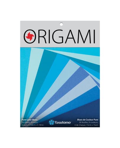 Yasutomo Origami PURE Blues 9 Colors 36 Sheets