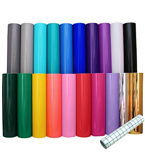 Deco65 10 Roll Bundle 10yr Permanent Craft Film 12 inch by 5 Foot Each roll (10 Roll Bundle)