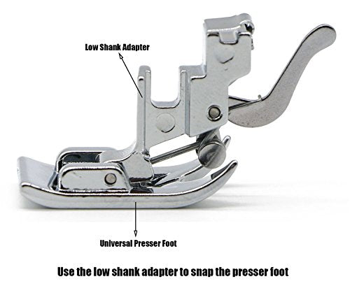 Snap On Shank Low Shank Adapter Presser Foot Holder for Brother Singer Janome Toyota Kenmore Low Shank Sewing Machines by Stormshopping