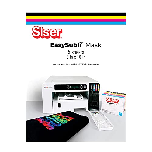 SISER EasySubli Mask Transfer Tape 8" x 10" - 5 Pack (for use with EasySubli HTV)