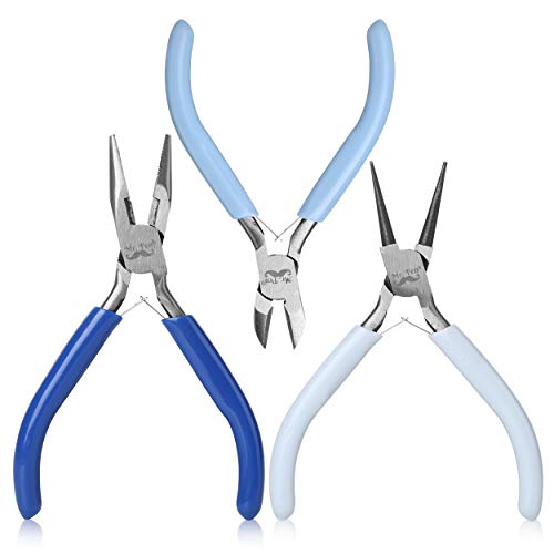 Mr. Pen- Jewelry Pliers, 3 Pack, Jewelry Making kit, Pliers for Jewelry Making, Mini Pliers, Wire Cutters for Jewelry Making, Chain Nose Pliers, Craft Pliers, Earring Pliers, Christmas Gifts