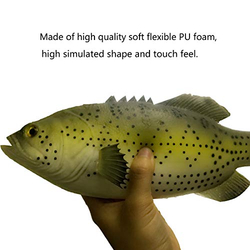 Enxee 3pcs Simulated Fish Model, Lifelike Pretend Play Fish Set for Kitchen Decoration Home Decoration Store Party Display Kids Teaching Learning Toy Tools Photography Props