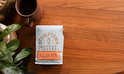 Stumptown Coffee Roasters, Medium Roast Organic Whole Bean Coffee - Holler Mountain 12 Ounce Bag with Flavor Notes of Citrus Zest, Caramel and Hazelnut