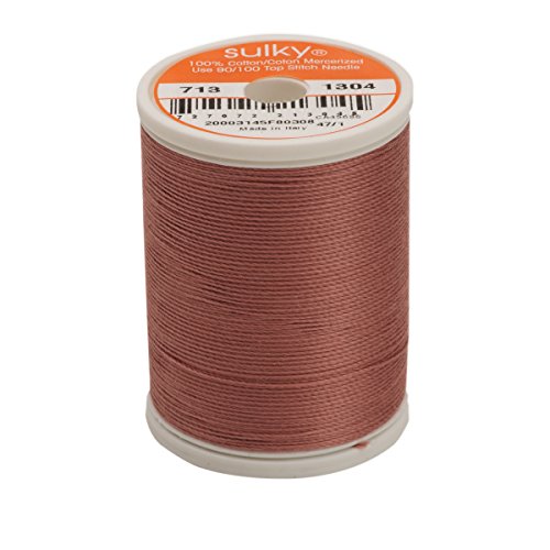 Sulky Of America 660d 12wt 2-Ply Cotton Thread, 330 yd, Dewberry