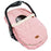 JJ Cole Baby Car Seat Cover, Blanket-Style Baby Stroller & Baby Carrier Cover, Blush Pink