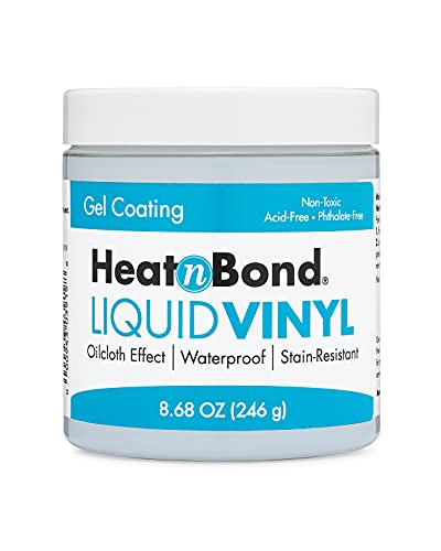 HeatnBond Liquid Vinyl Water Proof and Stain Resistant Gel Coating, 8.68 oz
