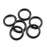 JCBIZ 6PCS Alloy O Ring Buckle High-Grade Ornament Hardware Electrophoretic Spring Snap 29mm Black