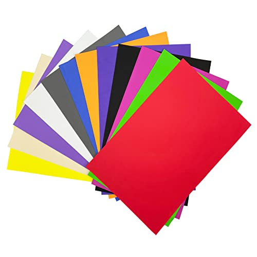 48PCS EVA Foam Sheets 1mm Thick 11.8 x 7.8 Inches Craft Foam Paper 12 Colors for Craft Projects Kids DIY Handcraft Classroom Parties and More