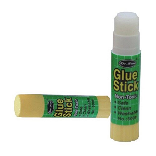 3D Printer Glue Sticks – Extra Wide Gluesticks for Superior 3D Printer Bed Adhesion – Non Toxic, Washable, Great First Layer Adhesion for All 3D Printing Materials (4 Pack)