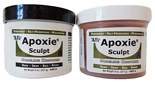 Aves Apoxie Sculpt 1 lb. Orange, 2 Part Modeling Compound (A & B)