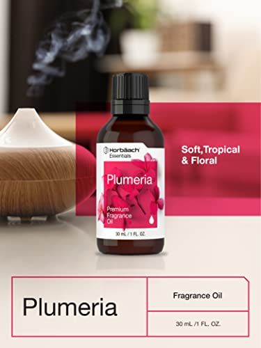Plumeria Fragrance Oil | 1 fl oz (30ml) | Premium Grade | for Diffusers, Candle and Soap Making, DIY Projects & More | by Horbaach