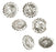 uGems Sterling Silver Jumbo Earring Backs Premium Swirl 9mm (3 Pairs)