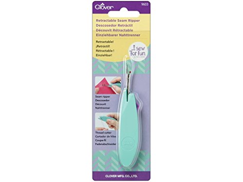 CLOVER Seam Ripper Sew/Fun Retractable SeamRipper, Multi-Color