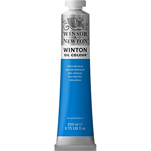 Winsor & Newton Winton Oil Color, 200ml (6.75-oz), Cerulean Blue