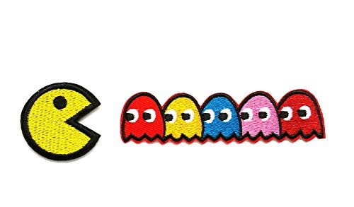 Pac-man ghosts Blinky Pinky Inky Clyde Embroidered Iron On/Sew On Patch