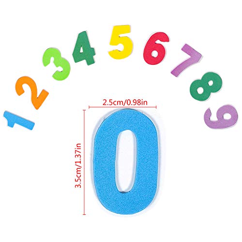 210pcs Foam Number Letter Stickers for Journaling,Colorful Number Adhesive Foam Stickers Number Junk Journal Supplies 3D Stickers for Kid's DIY Arts Craft Supplies Greeting Cards Home Decoration(Numbers)