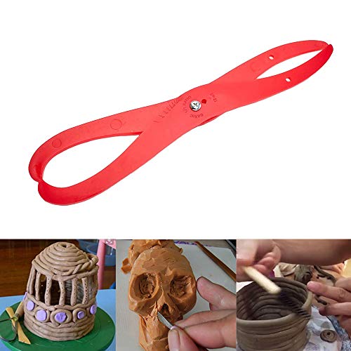 DIYstore 6" Length Bent-Leg Plastic Caliper Clay Sculpture Ceramic Measuring Pottery Tool for Carving, Shaping, Clay Sculpture, Modeling