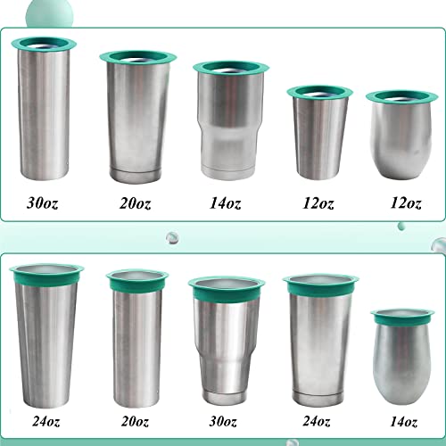 10pcs Tumbler Shields for Epoxy Tumbler, Silicone Tumbler Protector Keeps Spray Paint, Epoxy Resin Out of The Inside of Cup, Working on Tumbler Turner to Keep Tumblers Clean