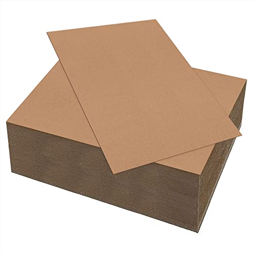 Chipboard Sheets, Lightweight .022 Thick - Cardboard Sheets, Hardboard for Mailing, Shipping Pads, Craft Board, Scrapbooking, Picture Frame and Document Prints Backing (9" x 12", 25-Pack)