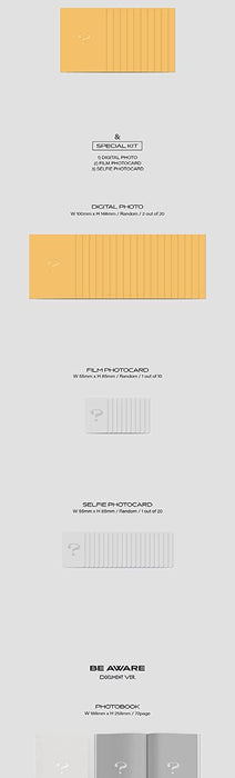 DREAMUS THE BOYZ BE AWARE 7th Mini Album META Platform Version Card Holer+PVC Photocard album+Photocard+Accordion Booklit+Tracking (DESIRE Version)